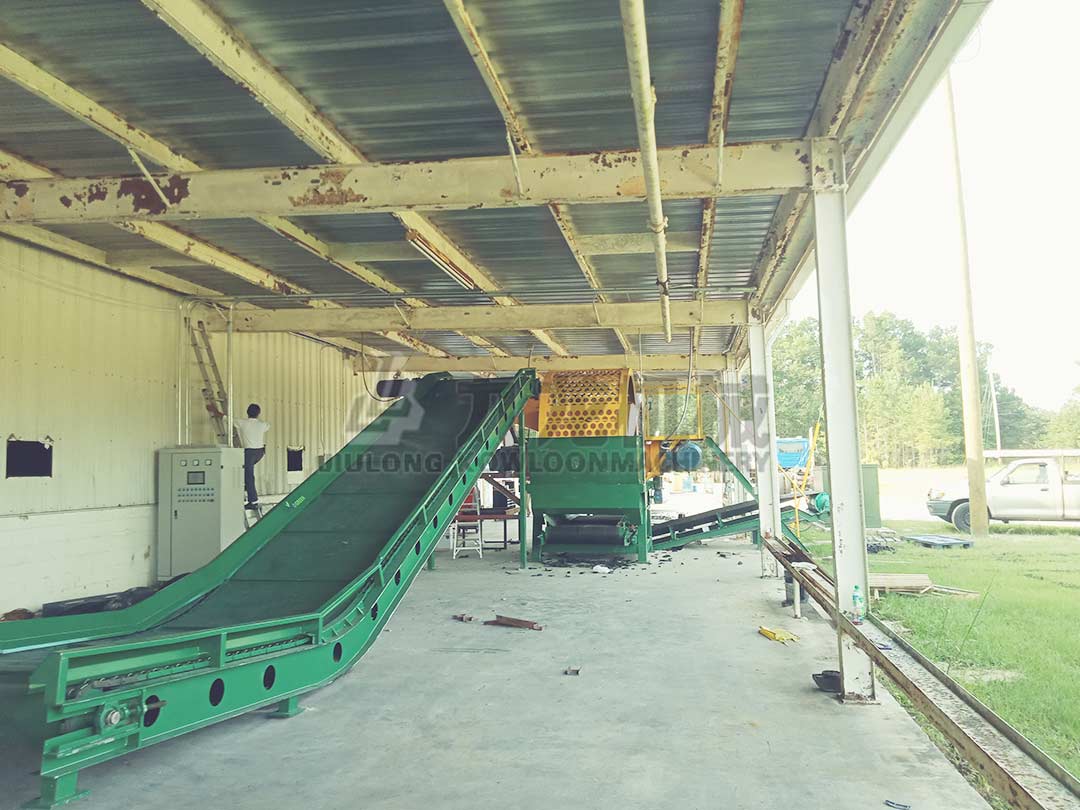 廢舊輪胎回收設備生產(chǎn)線